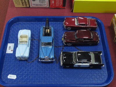 Lot 601 - Five White Metal, Diecast Model Cars by...