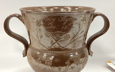 Lot 1084 - An Early XIX Century Salt-Glazed Stoneware Two-...