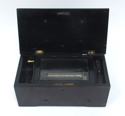 Lot 1284 - A Mid XIX Century Musical Box, in a rosewood...