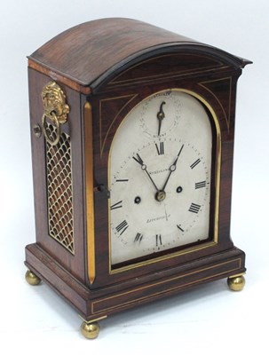 Lot 1456 - A Mid XIX Century Rosewood Bracket Clock, with...