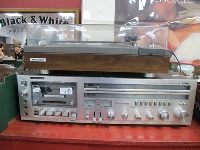 Lot 1012 - Pioneer PL-1150 Auto Return Turntable, Aiwa AF-...