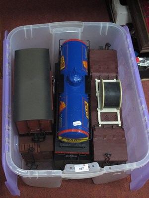 Lot 497 - Six 'G' Gauge Unboxed Items of Rolling Stock,...