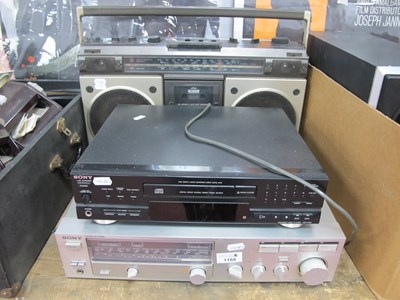 Lot 1168 - Sony CDP-M54 CD Player, Sony STR-VX2L receiver...