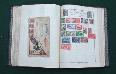 Lot 567 - Stamps; An early world stamp collection housed...