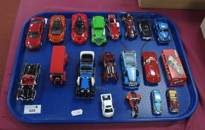 Lot 529 - Nineteen Diecast, Plastic Model Vehicles by...