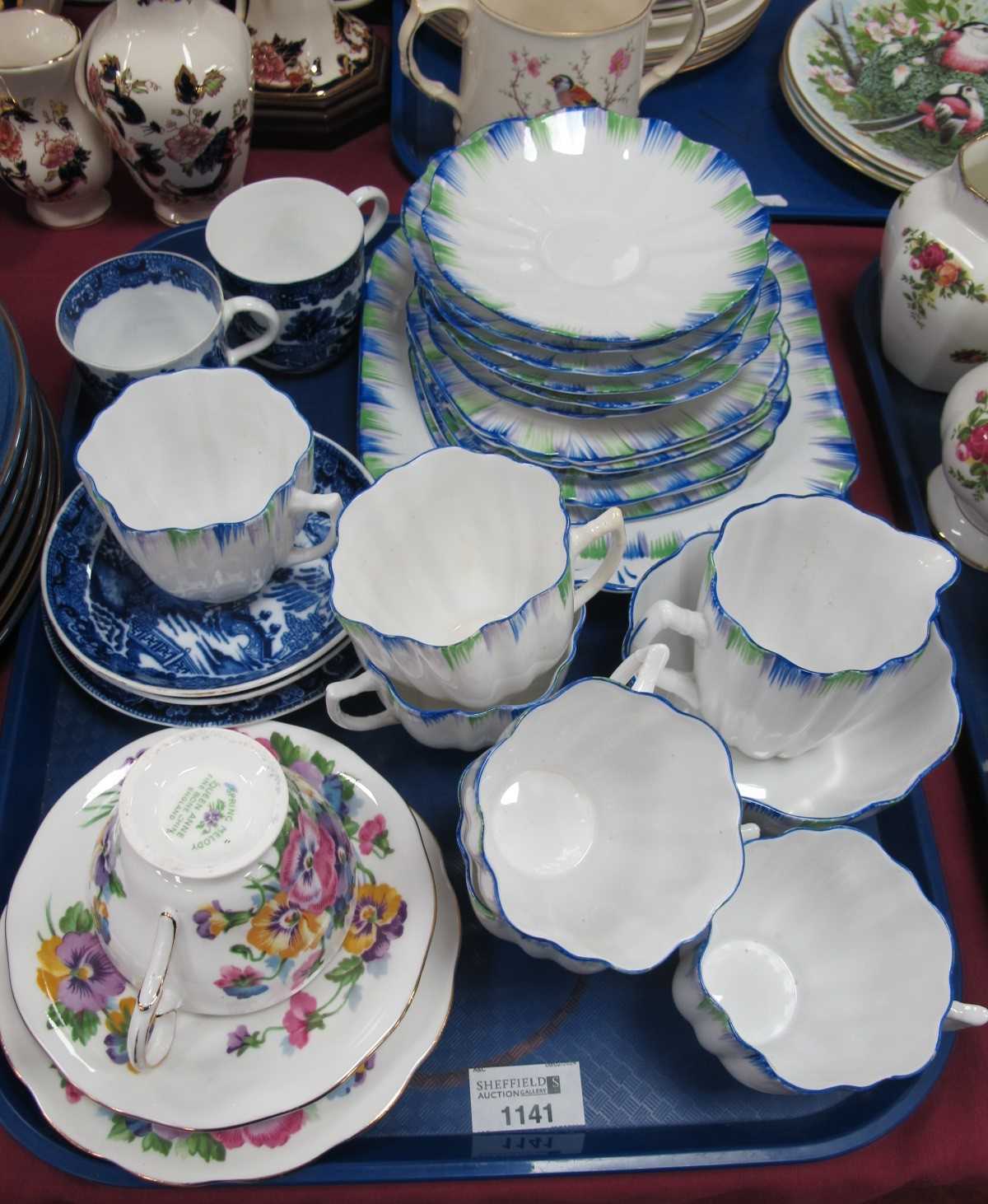 Lot 1141 - Melba early XX Century ribbed tea service of...