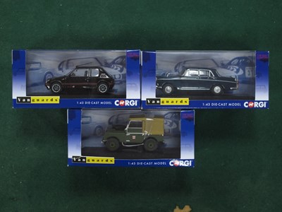 Lot 552 - Three 1:43rd Scale Diecast Model Cars by Corgi,...