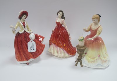 Lot 1211 - Doulton china figurines (3)