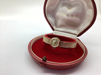 Lot 117 - Omega; A 9ct Gold Cased Ladies Wristwatch, the...