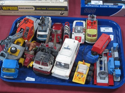 Lot 582 - Eleven diecast model vehicles by Corgi, Lone...