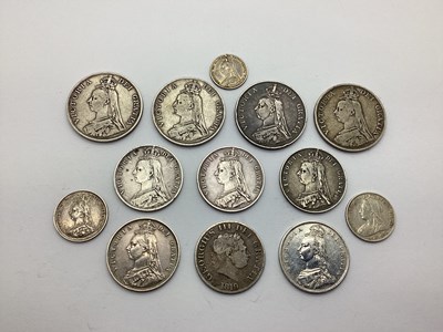 Lot 360 - Collection Of XIX Century GB Silver Coins,...