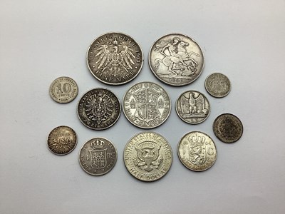 Lot 368 - Collection Of Mixed GB And World Silver Coins,...