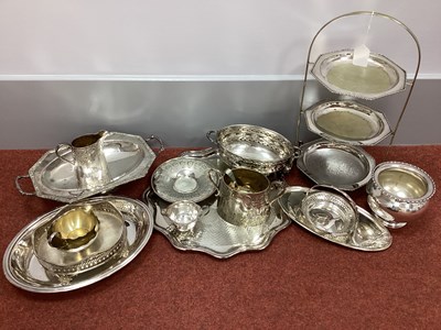 Lot 53 - A Collection of Assorted Plated Ware,...