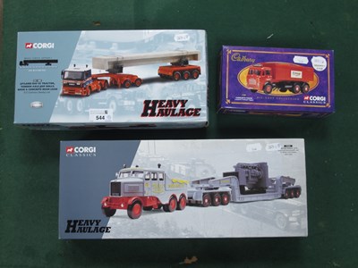 Lot 544 - Three Corgi diecast model commercial vehicles...