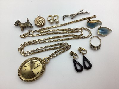 Lot 118 - Buler Vintage Pendant Watch on Chain, three...