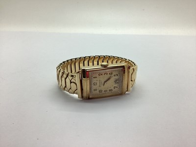 Lot 102 - Helvetia; A 9ct Gold Cased Wristwatch, the...