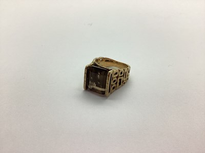 Lot 216 - A Modernist Style Single Stone Ring,...