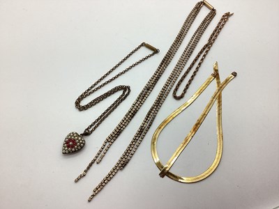 Lot 189 - A Vintage Pearl Set Heart Shape Pendant,...