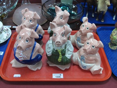 Lot 1228 - NatWest Wade Piggy banks. (6)