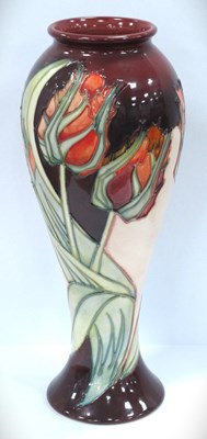 Lot 1254 - A Moorcroft inverted baluster vase decorated...