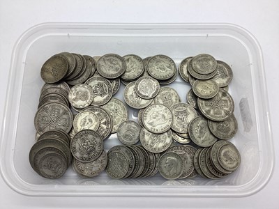 Lot 364 - GB Pre 1947 Silver Coins, Shillings,...