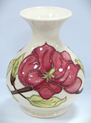 Lot 1277 - A Moorcroft vase decorated in the 'Magnolia'...