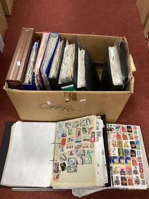 Lot 343 - World stamps haphazardly mounted in ten albums...