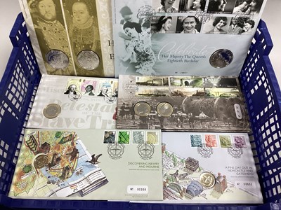 Lot 321 - Twelve Royal Mint Coin Covers, including two...