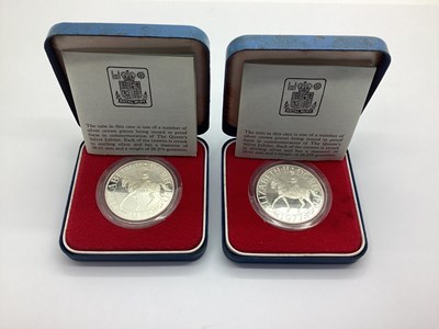 Lot 372 - Two Royal Mint 1977 Silver Proof Crowns, both...