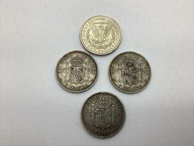 Lot 361 - 1921 USA Silver 'Morgan' Dollar, together with...