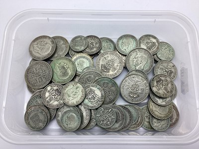 Lot 355 - GB Pre 1947 Silver Coins, Half Crowns,...