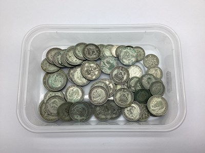 Lot 346 - GB Pre 1947 Silver Coins, Shillings,...