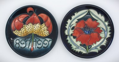 Lot 1315 - Two Moorcroft Pin Dishes, 'Centenary 1897-1997...