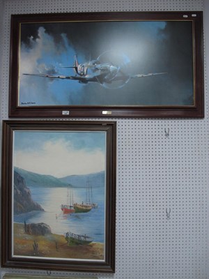 Lot 1467 - Ali ---- Oil on Canvas fishing boat, signed...