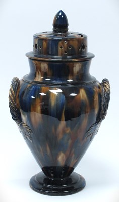 Lot 1173 - XIX Century Vase, top with a finial pierced...