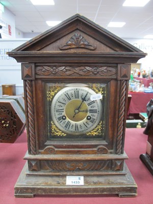 Lot 1433 - Junghans Late 19th Century German Mantel Clock,...