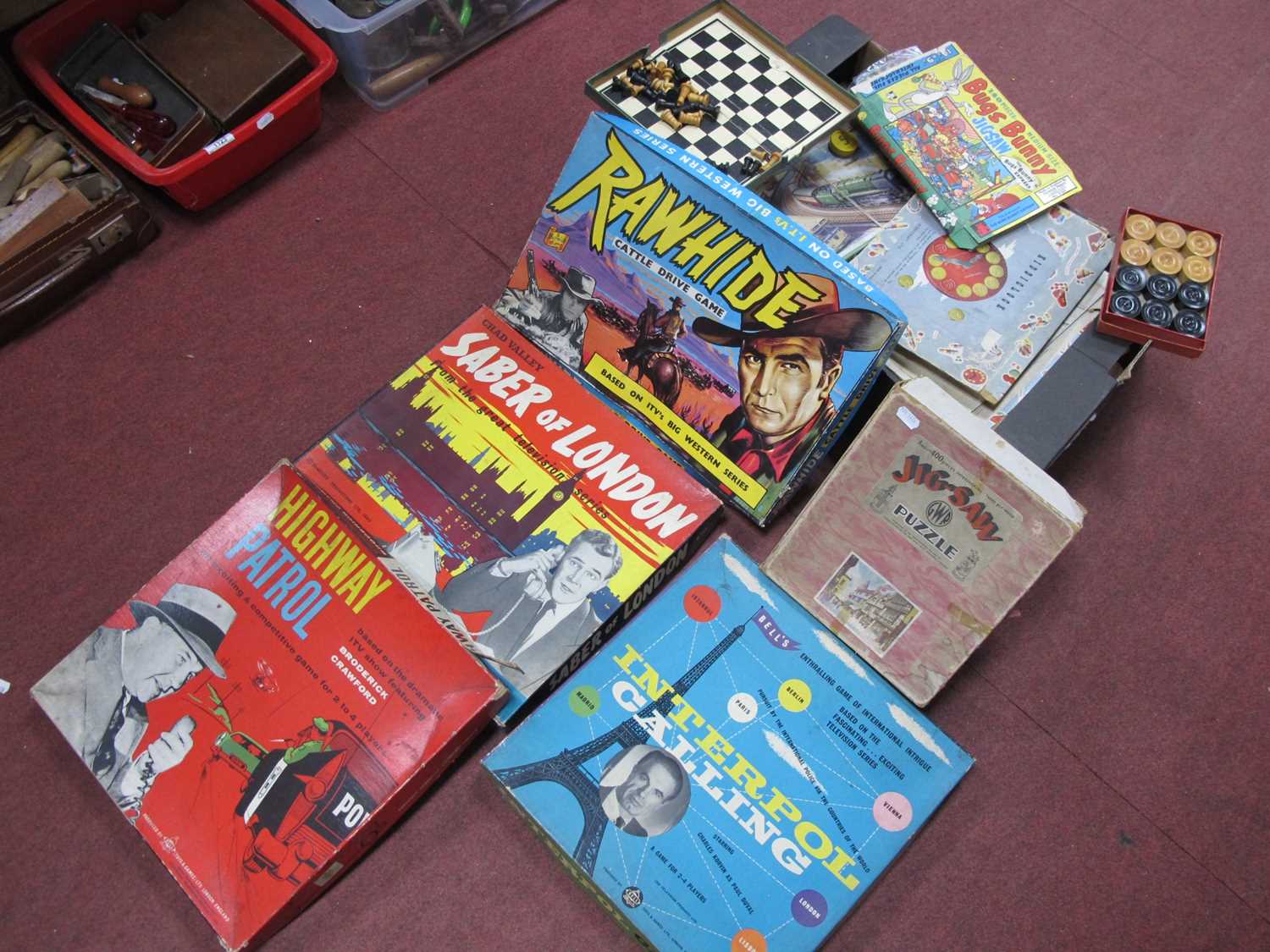 Lot 1014 - A Quantity of Vintage Board Games,Playing...