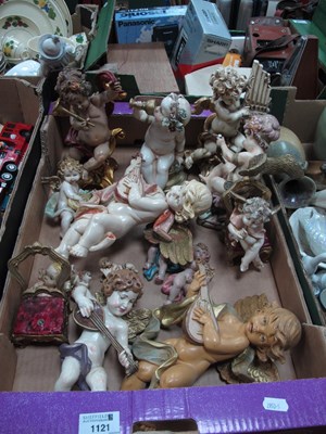 Lot 1121 - Guerlini (Spain) and Other Resin Cherub...