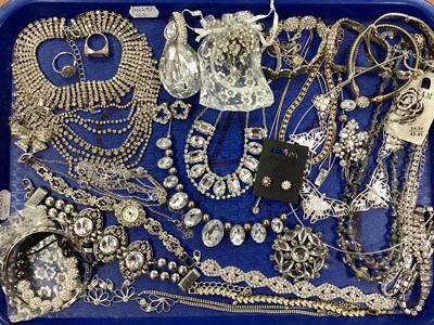 Lot 18 - A Collection of Diamanté Jewellery, to include...