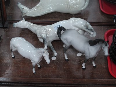 Lot 1297 - Beswick Horse in Dapple Grey, a larger horse...