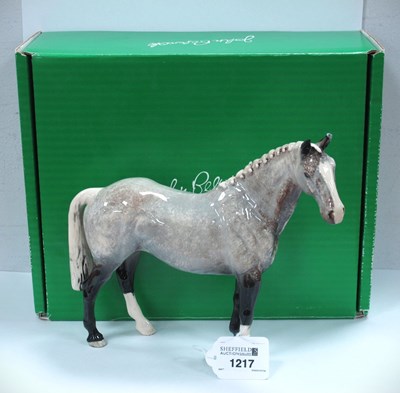 Lot 1217 - Beswick Hunter Horse, in grey gloss.