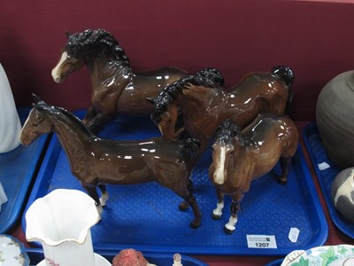 Lot 1207 - Beswick Spirit of Freedom in brown gloss,...