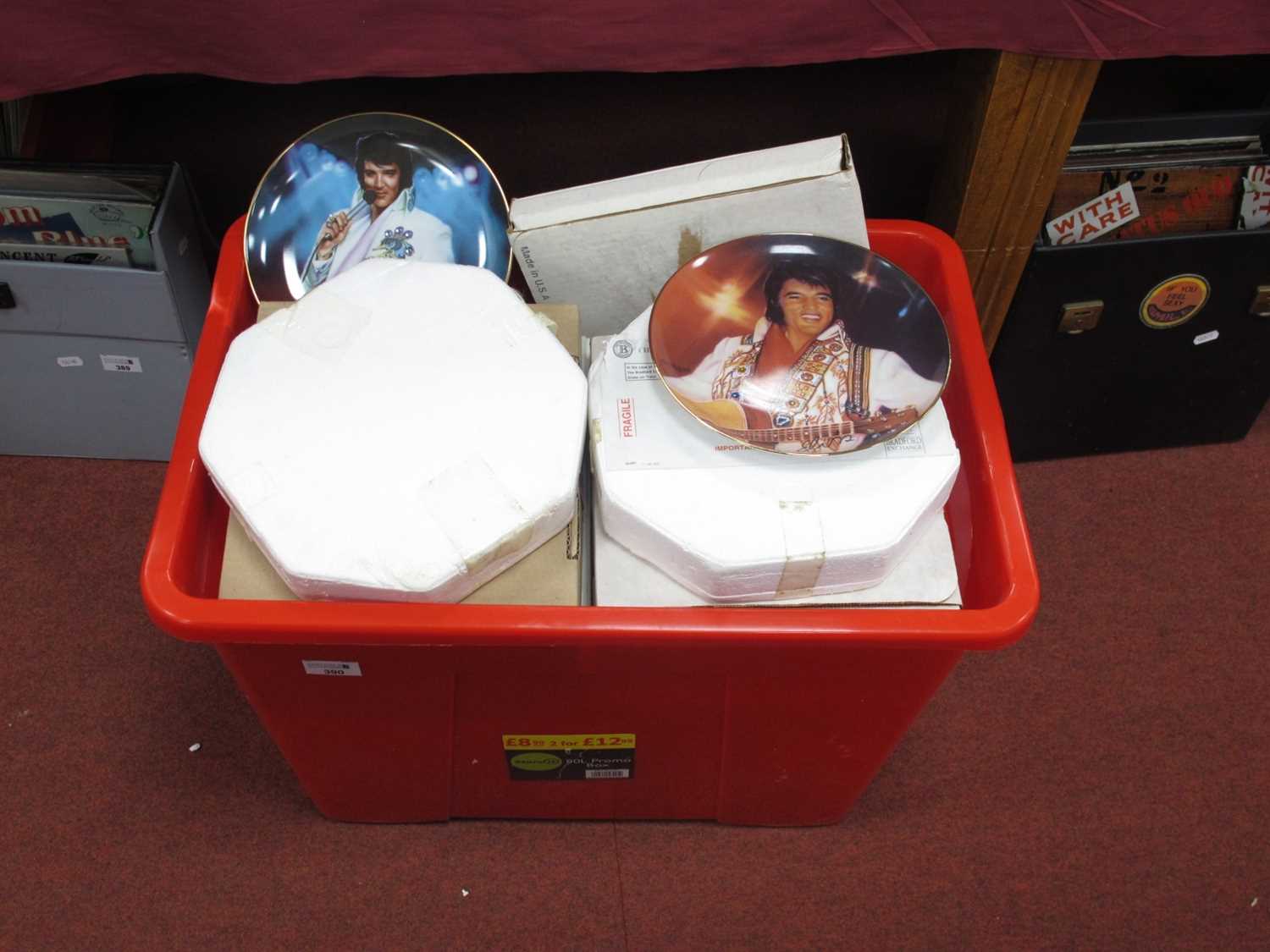 Lot 390 Elvis Presley Commemorative Plates, by The