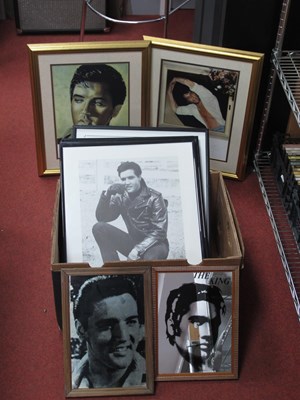 Lot 402 - Elvis Presley Prints, seven in total, two...
