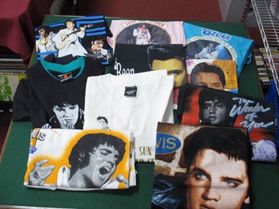 Lot 367 - Elvis Presley t-shirts, ten in total.