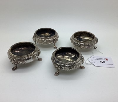 Lot 83 - A Set of Four Victorian Hallmarked Silver...