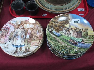 Lot 1195 - Eight Royal Worcester Collectors Plates,...