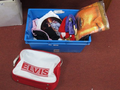 Lot 394 - Elvis Presley Memorabilia, to include, towel,...