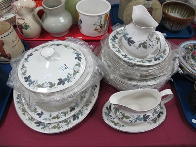 Lot 1201 - Royal Doulton 'Burgundy' Dinner Ware,...