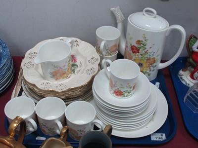 Lot 1189 - Wedgwood 'Summer Bouquet' Coffee Set, Royal...